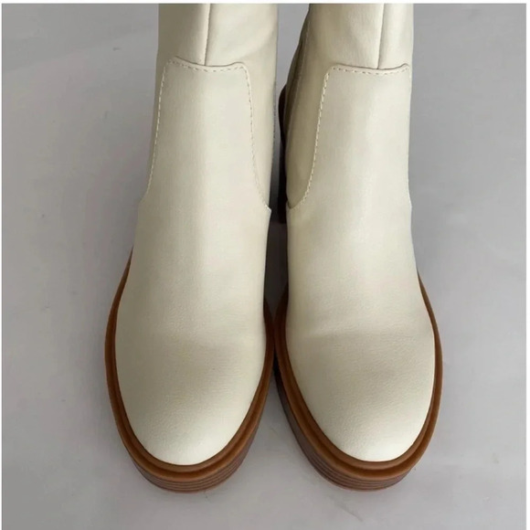 New Dolce Vita Calory Chelsea Boots Ivory Stella Cinzia bootie boho hipster - Picture 11 of 14